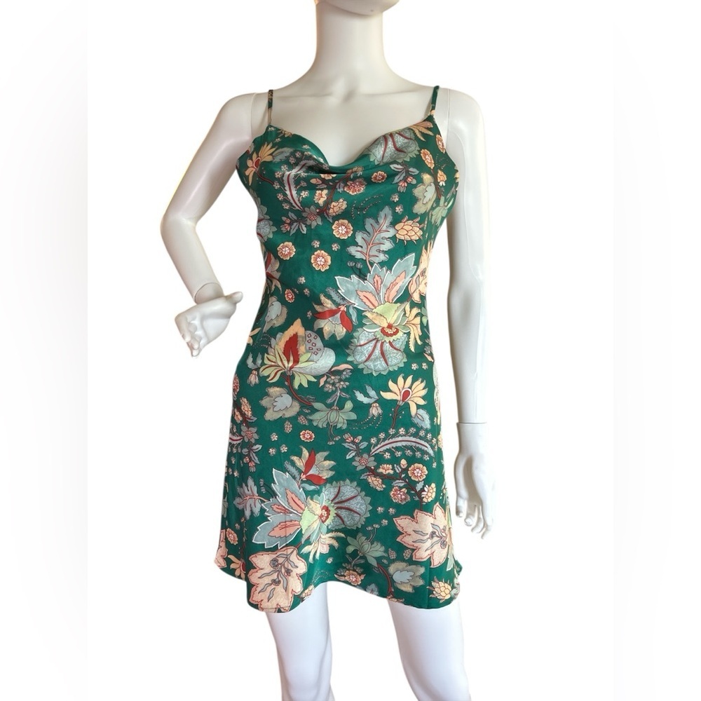 Paper Heart Satin Mini Slip Dress​